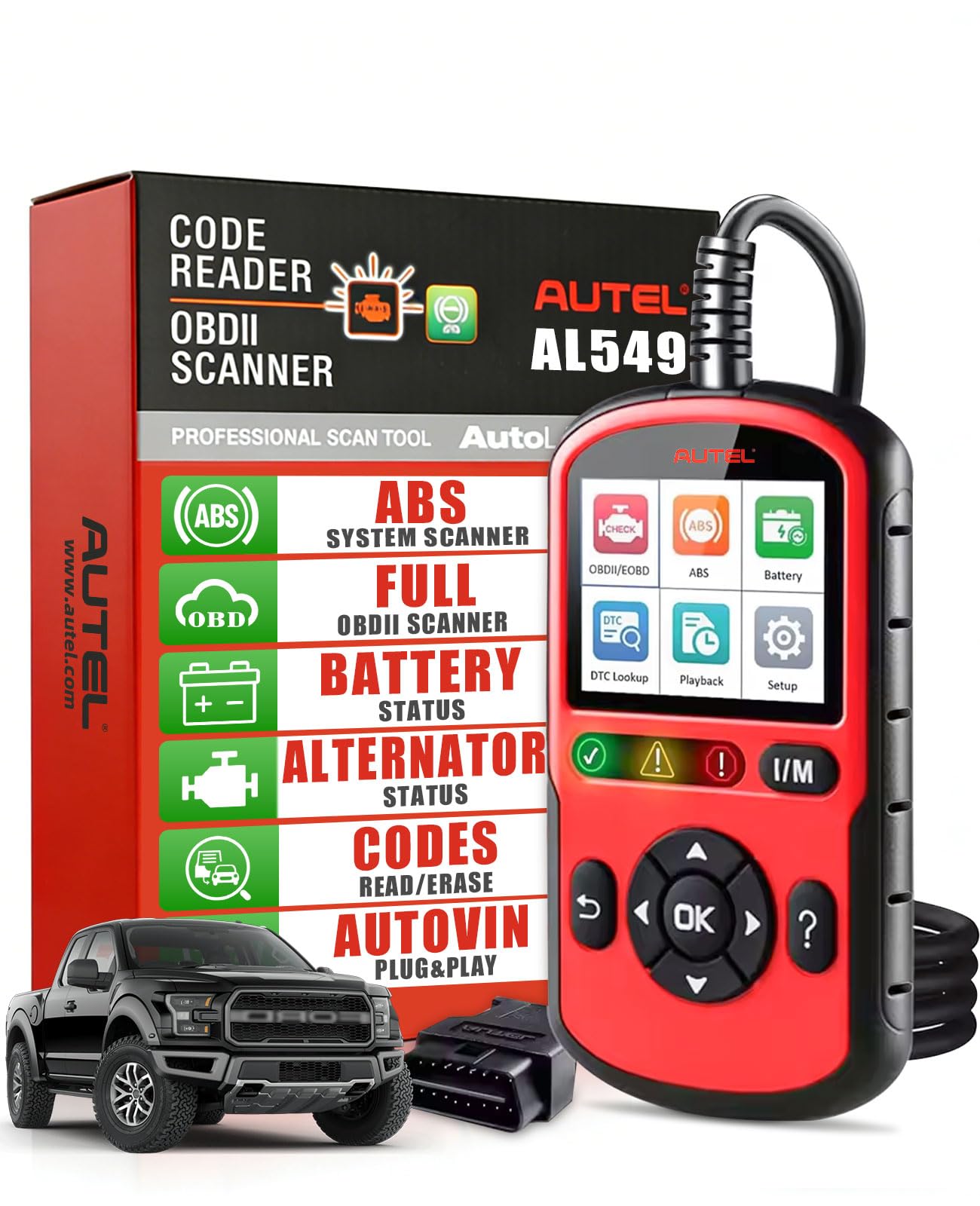 Amazon.co.jp: Autel OBD2 スキャナー AutoLink AL549:2024 エンジン